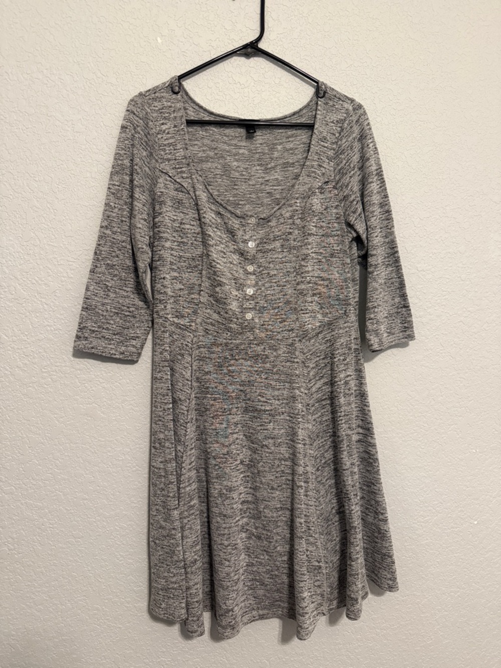 Torrid Gray Heather Scoop Neck Knit Top
